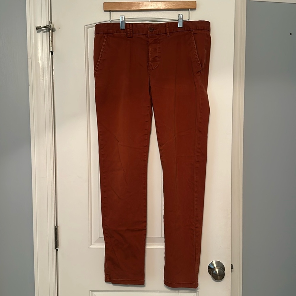 Denim & Co men’s khakis button fly slim